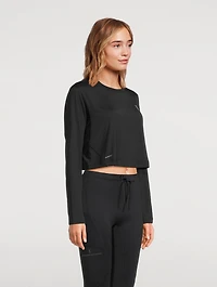 Train Long-Sleeve Cropped T-Shirt