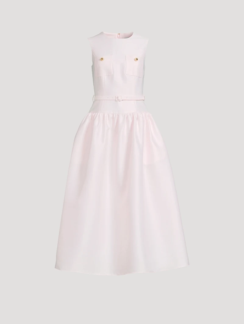 Taffeta Midi Dress