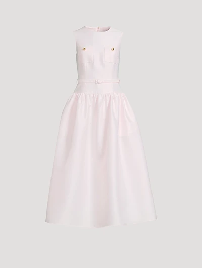 Taffeta Midi Dress