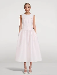 Taffeta Midi Dress