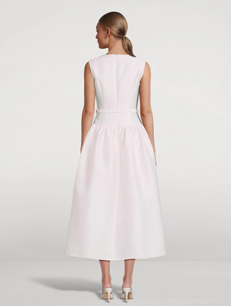 Taffeta Midi Dress