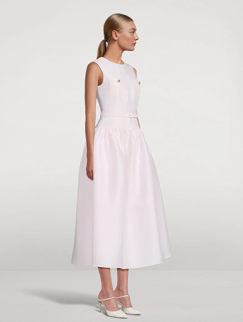 Taffeta Midi Dress