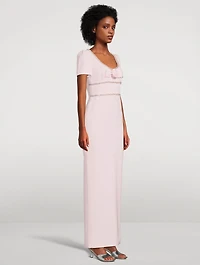 Embellished Crêpe Gown