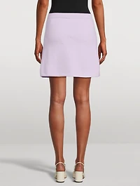 Crystal Trim Knit Skirt