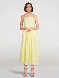 Broderie Anglaise Midi Dress