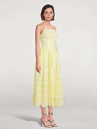 Broderie Anglaise Midi Dress