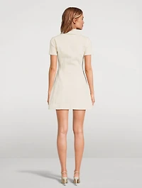 Collared Denim Mini Dress