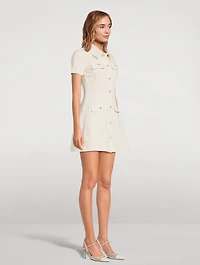 Collared Denim Mini Dress
