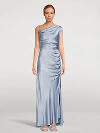 La Lune One-Shoulder Maxi Dress