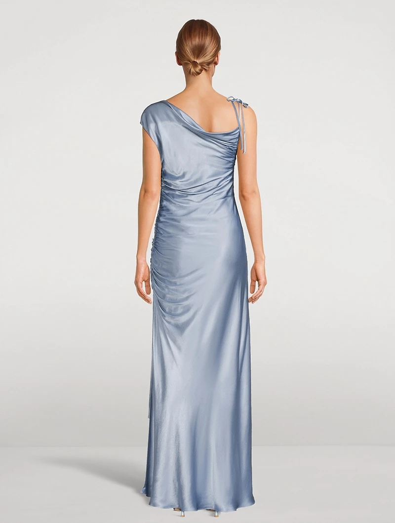 La Lune One-Shoulder Maxi Dress