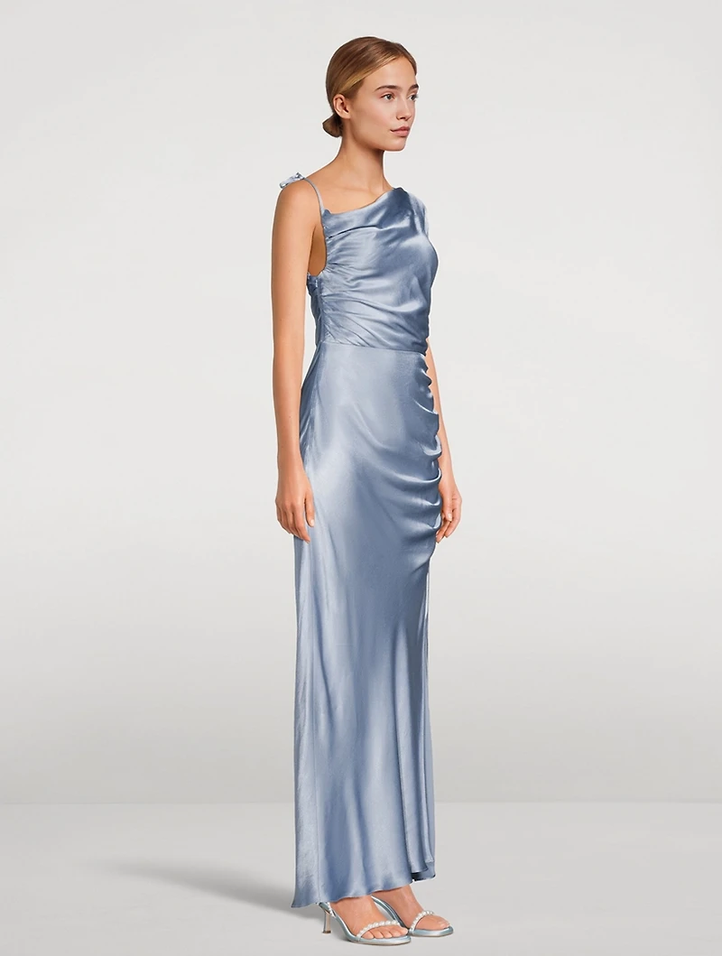 La Lune One-Shoulder Maxi Dress