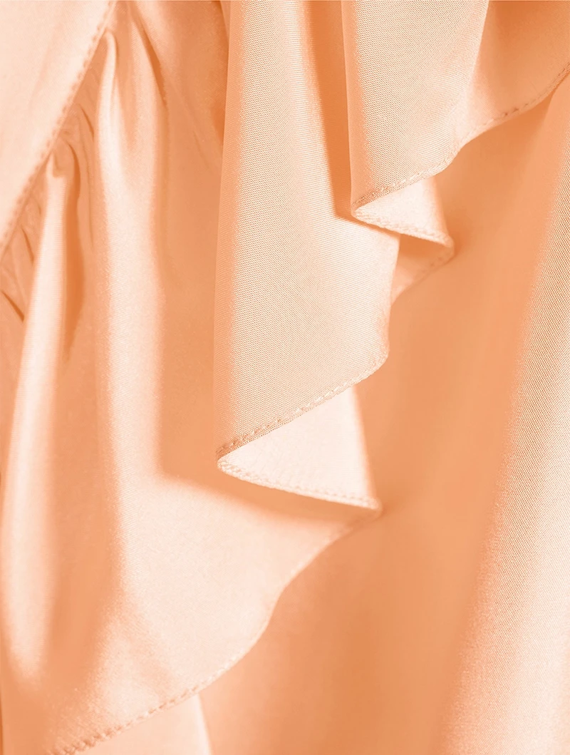 Ruffled Silk Blouse