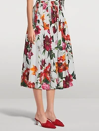 Harnes Floral-Appliqué Suede Mules