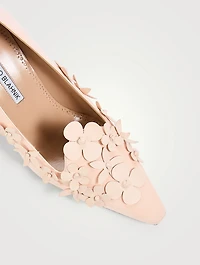 Harneclo Floral-Appliqué Suede Pumps