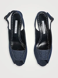 Lonike Denim Slingback Pumps