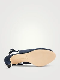 Lonike Denim Slingback Pumps