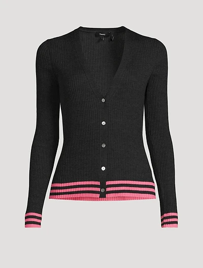 Ribbed Wool Cardigan