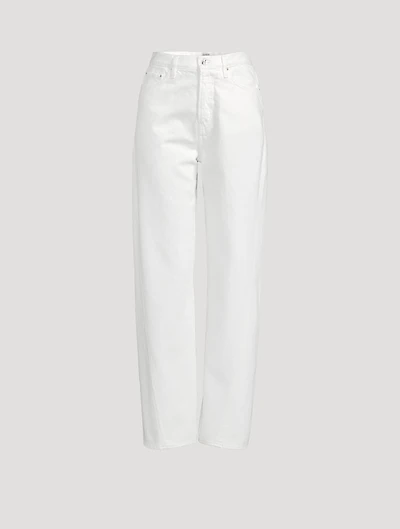Twisted-Seam Straight Jeans