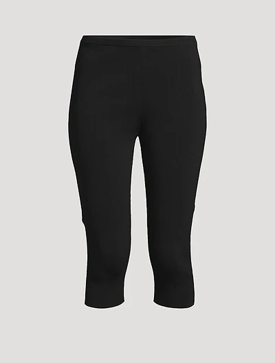 Compact Knit Capri Pants