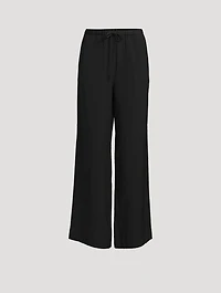 Woven Stripe Drawstring Trousers