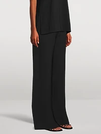 Woven Stripe Drawstring Trousers