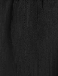 Woven Stripe Drawstring Trousers