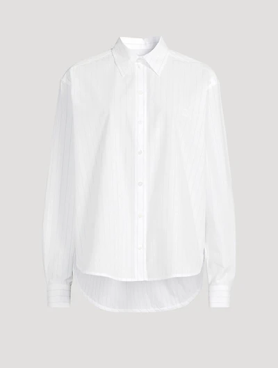 Monogram Poplin Shirt Stripe Print