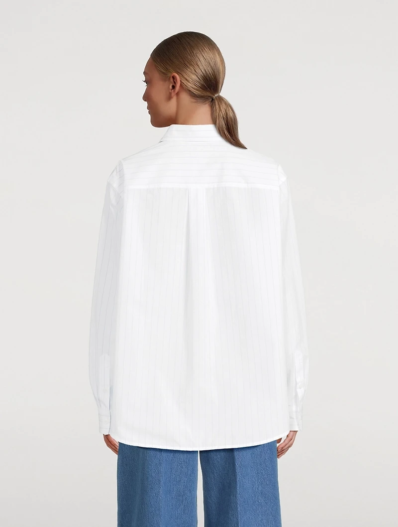 Monogram Poplin Shirt Stripe Print
