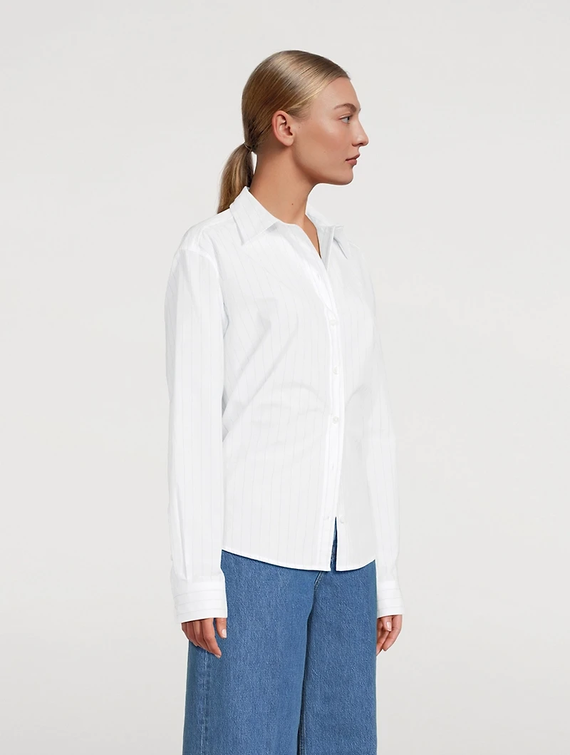 Monogram Poplin Shirt Stripe Print