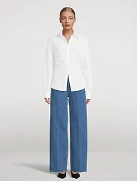 Monogram Poplin Shirt Stripe Print