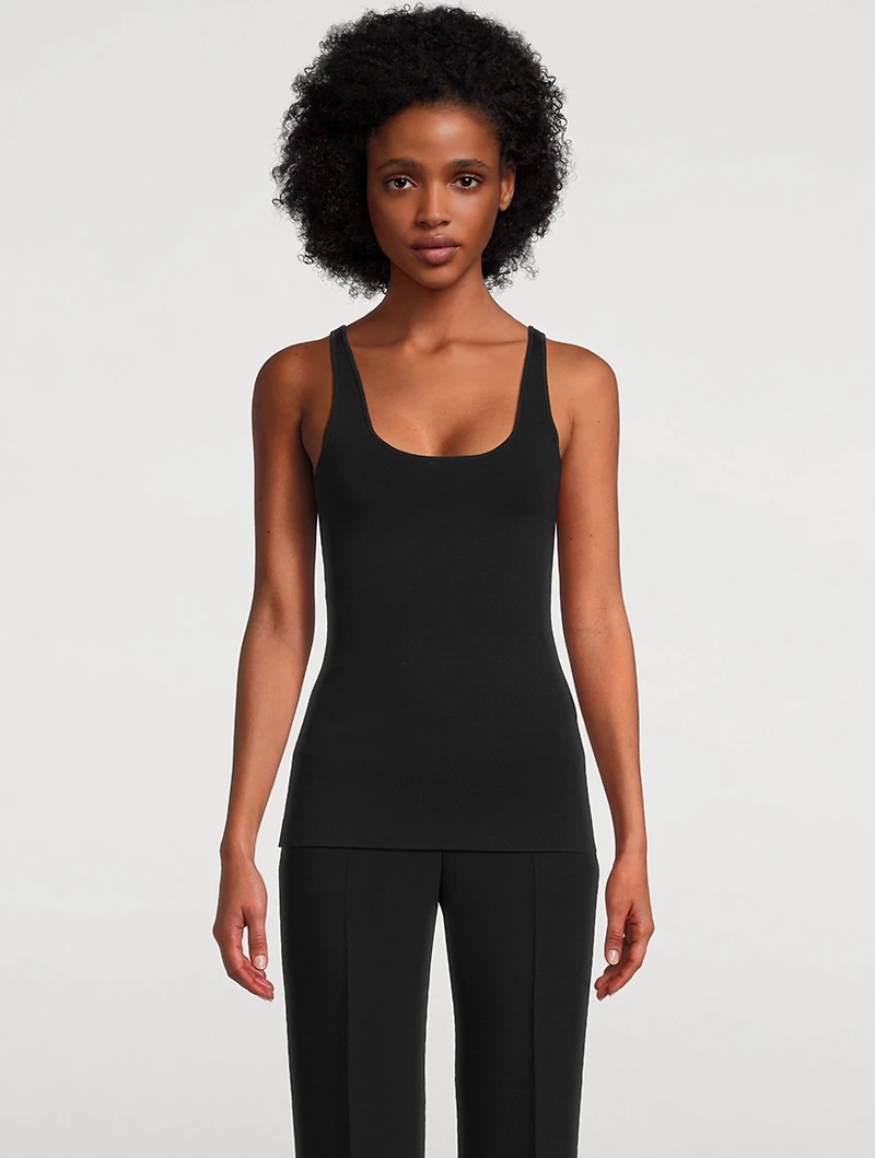 Compact Knit Tank Top
