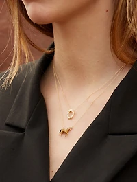 9K Gold Caballo Pendant Necklace