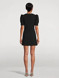 Pearly Embellished Mini Dress