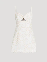 Irena Embroidered Mini Dress