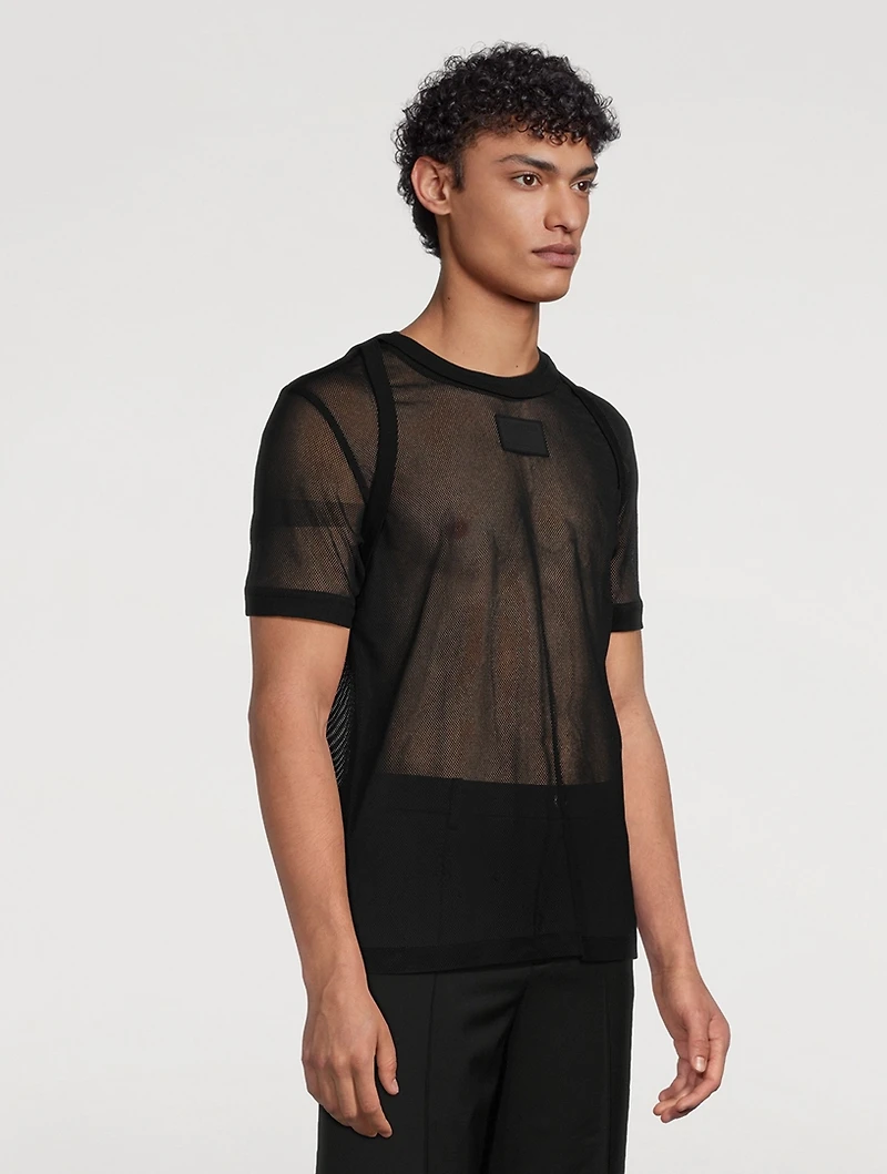 Mesh Logo T-Shirt