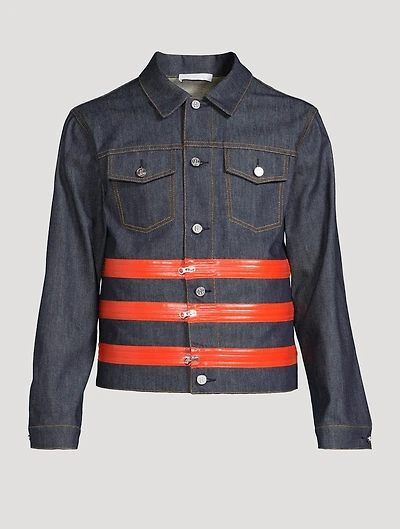 Three-Zip Denim Trucker Jacket
