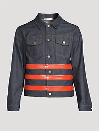 Three-Zip Denim Trucker Jacket