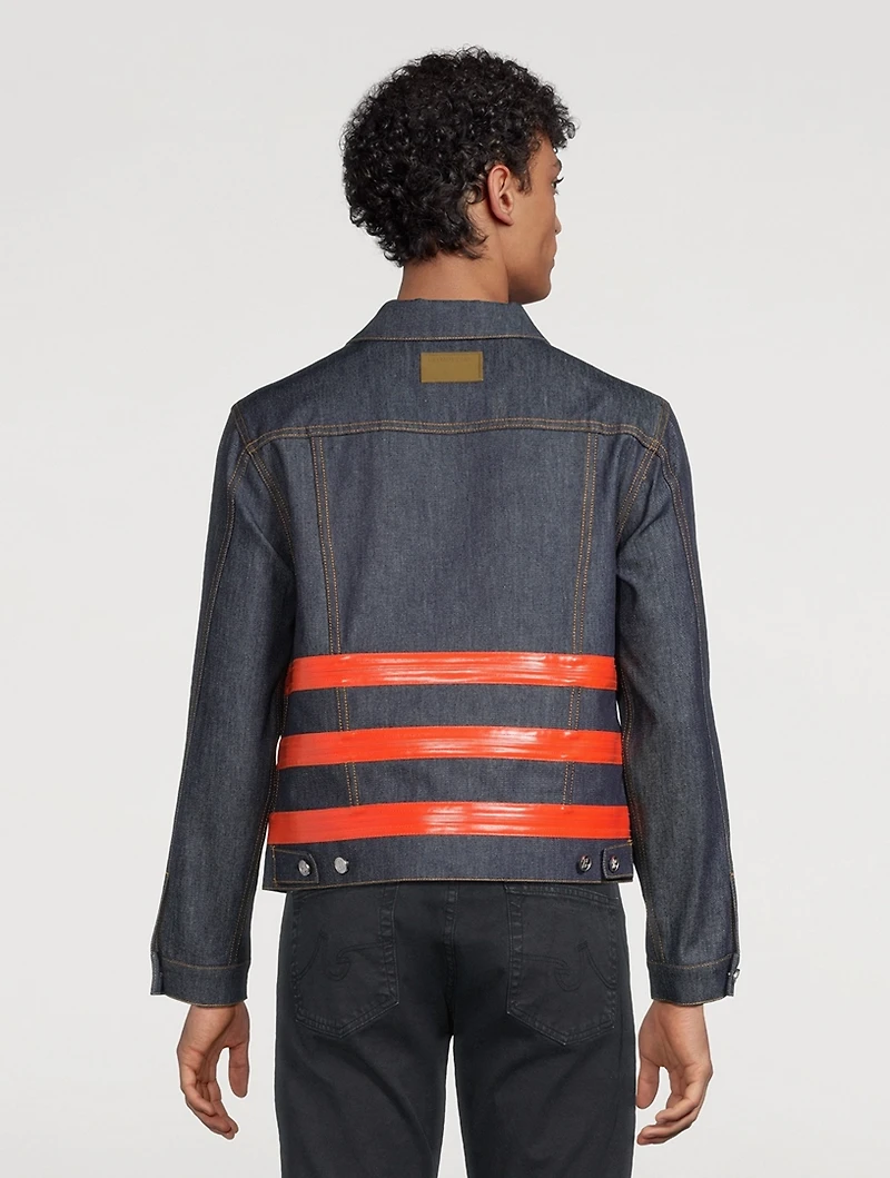 Three-Zip Denim Trucker Jacket