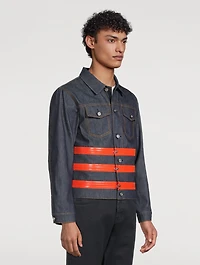 Three-Zip Denim Trucker Jacket