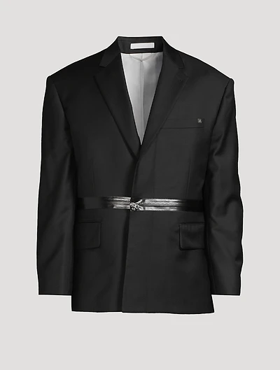 Wool Zip Driver Blazer