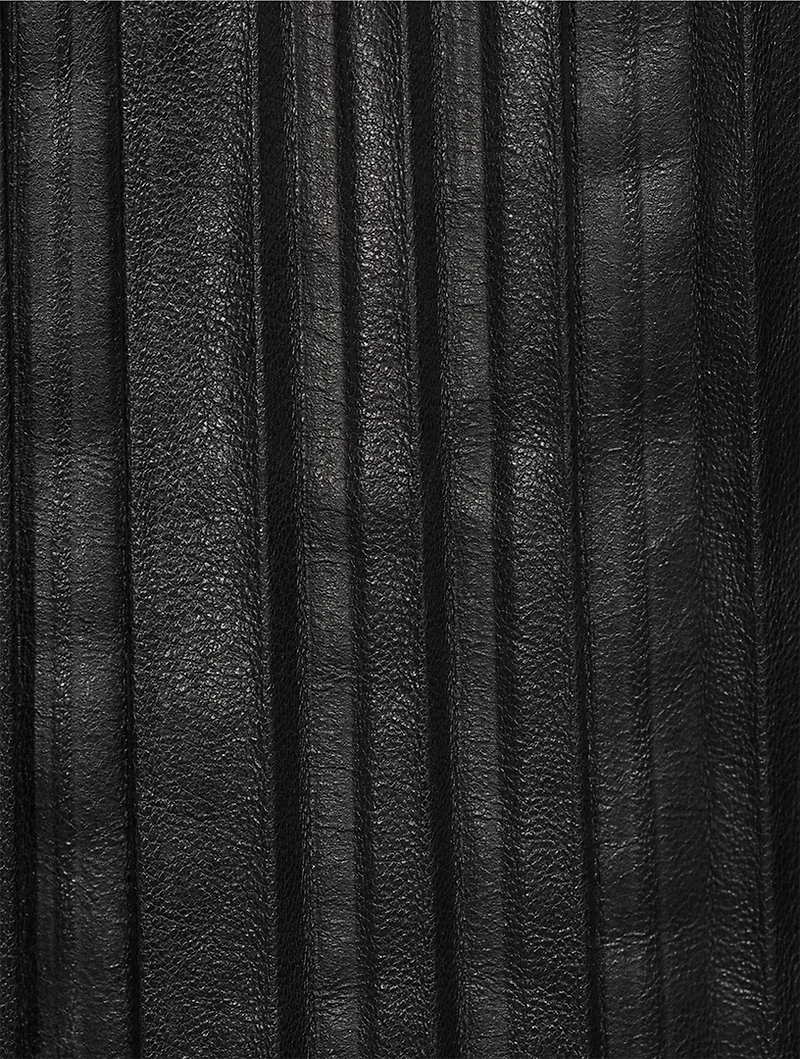 Leather Pleated Shorts