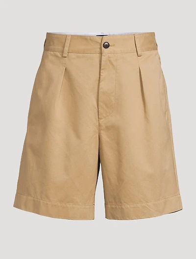 Single-Pleat Baggy Shorts