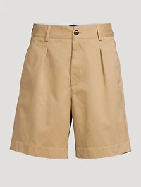 Single-Pleat Baggy Shorts