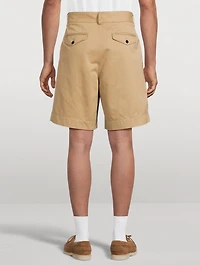 Single-Pleat Baggy Shorts