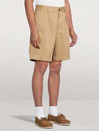 Single-Pleat Baggy Shorts