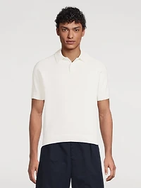 Short-Sleeve Polo Sweater