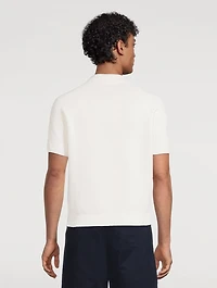 Short-Sleeve Polo Sweater