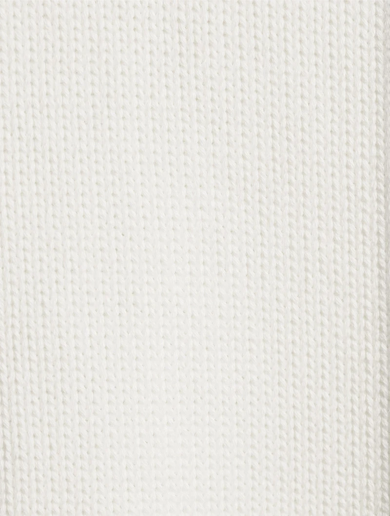 Short-Sleeve Polo Sweater