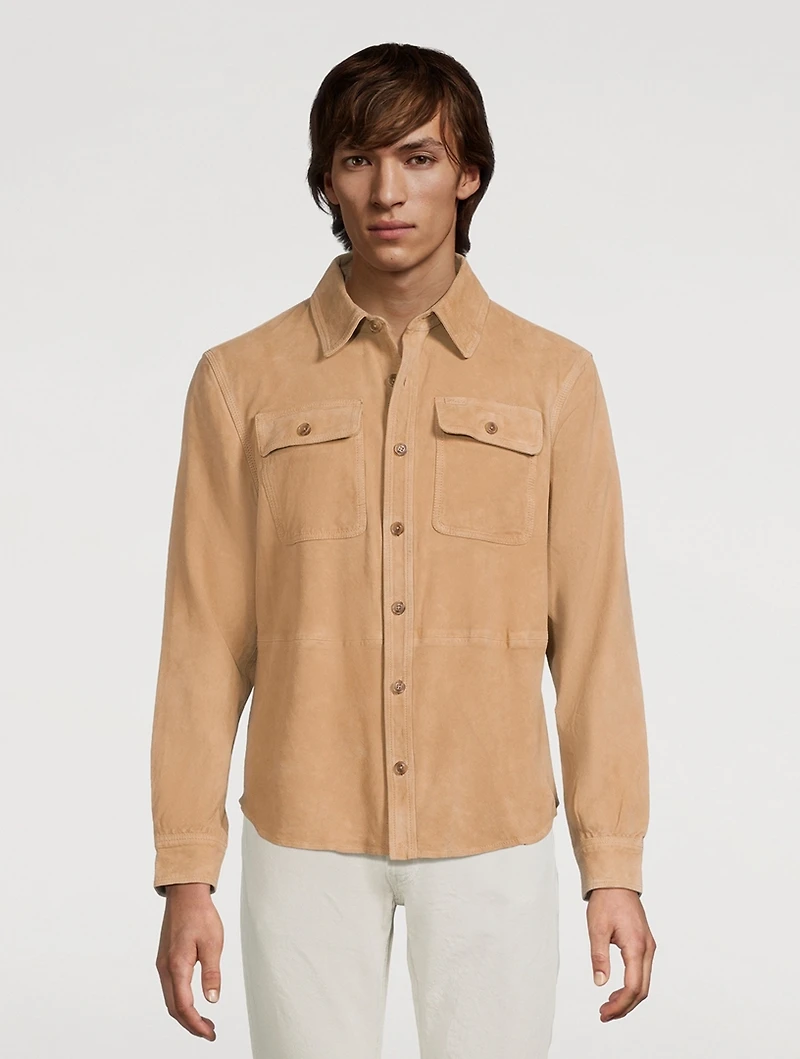 Suede Shirt Jacket