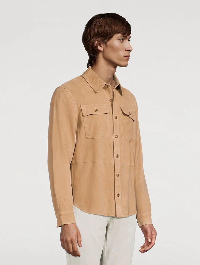Suede Shirt Jacket